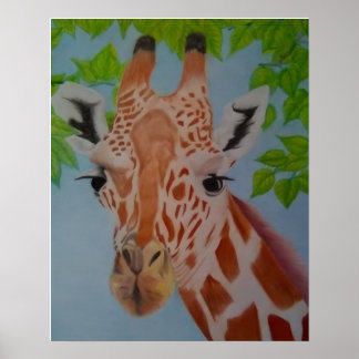 Graciös Giraff Poster