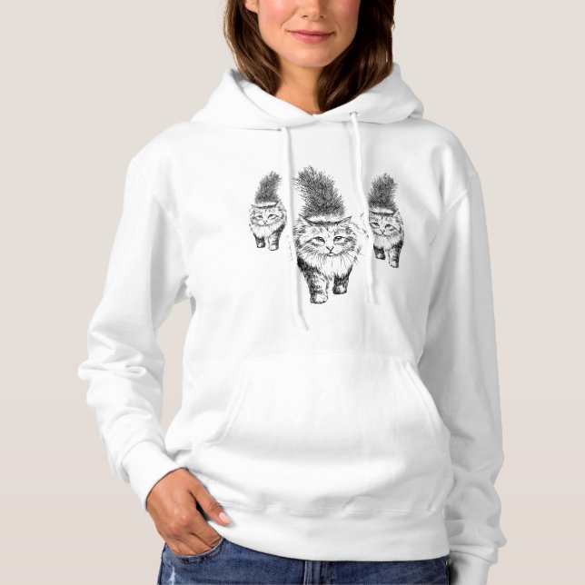 Graciös kattpromenad t shirt (Framsida)