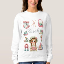 Graciös stickad sweatshirt