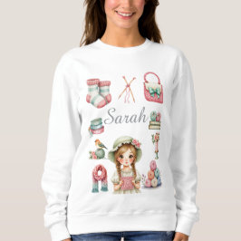 Graciös stickad sweatshirt t shirt