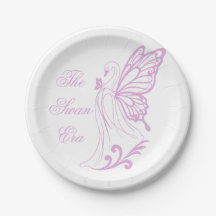 Graciös svan med fjärilsvingar