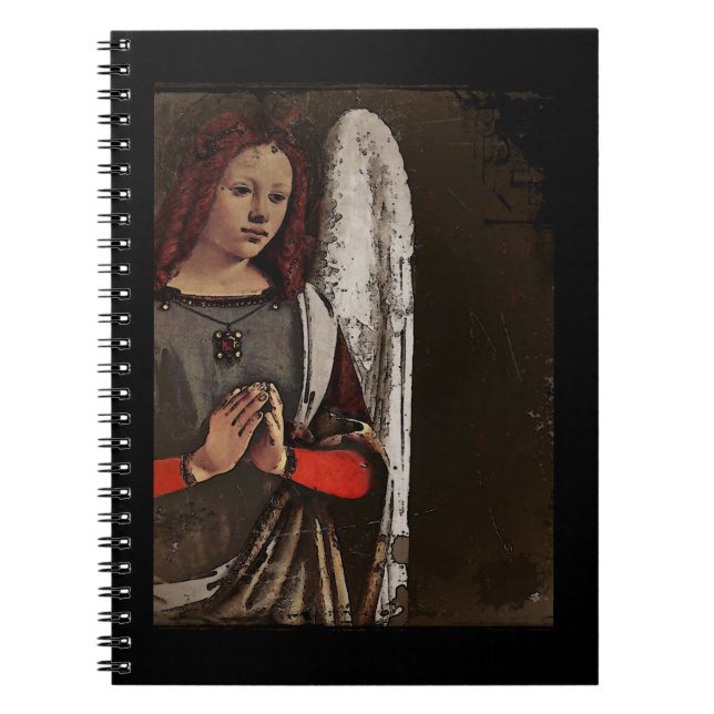 Gracious Angel Folded Händer Anteckningsbok (Framsidan)