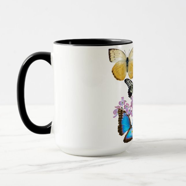 Gracious Butterflies and Flowers Mugg (Vänster)