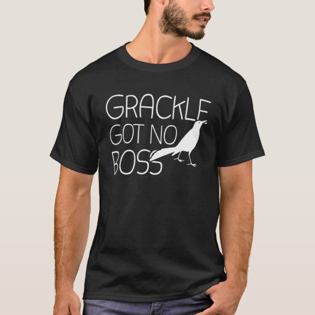 Grackle Gots No Chef Grackle Bird T Shirt (Framsida)