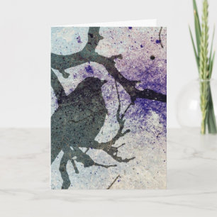Grackle Grunge, födelsedag Kort