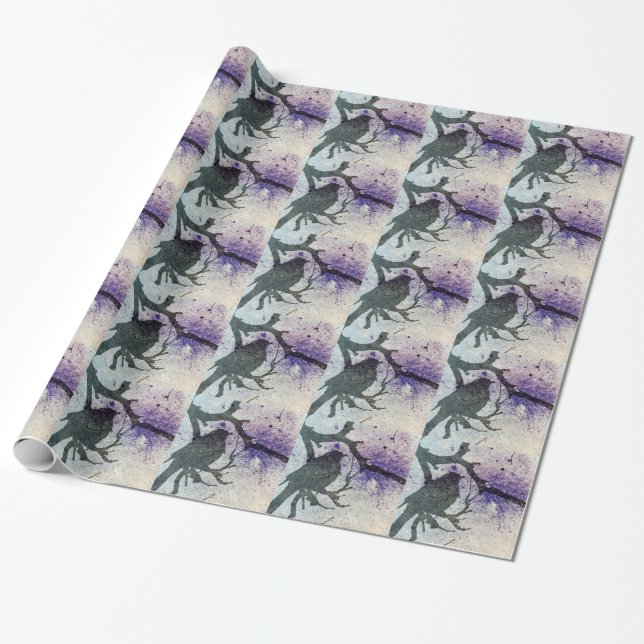 Grackle Grunge Presentpapper (Utrullad)