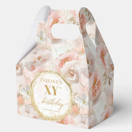 Gracnice Boho Pastel Rosa Rustic Guld Birthday Presentaskar