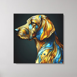 Gracnice Hund Elegance - AI Canvastryck