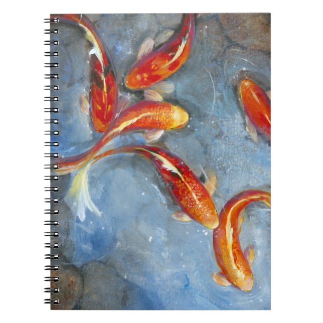 Gracnice Koi II Anteckningsbok Med Spiral (Framsidan)
