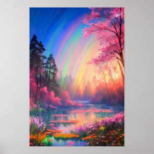 Gracnice River's Rainbow Symphony Poster