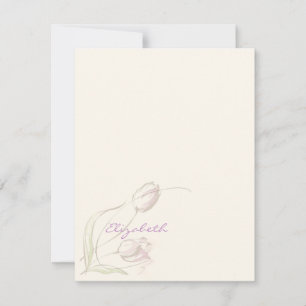 Gracnice Tulips Personal Stationery Anteckningskort