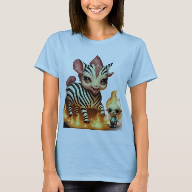 "Gracnice Zebrors: Family Sprint through the Savan T Shirt (Framsida)