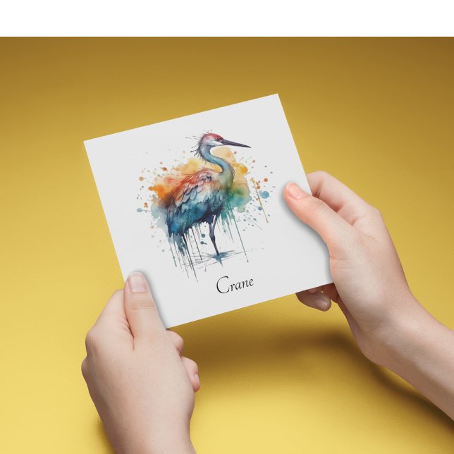 Gracval Crane: Watercolor Art, anpassningsbar (Skapare uppladdad)