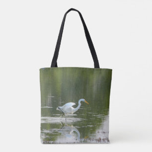 Gracval Egret Tote Bag Tygkasse
