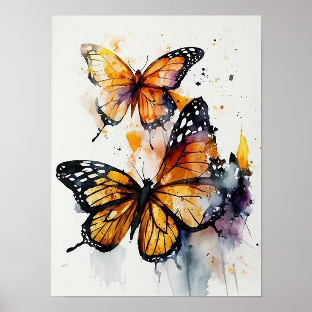 "Gracval Monarch Butterflies" Poster (Framsidan)