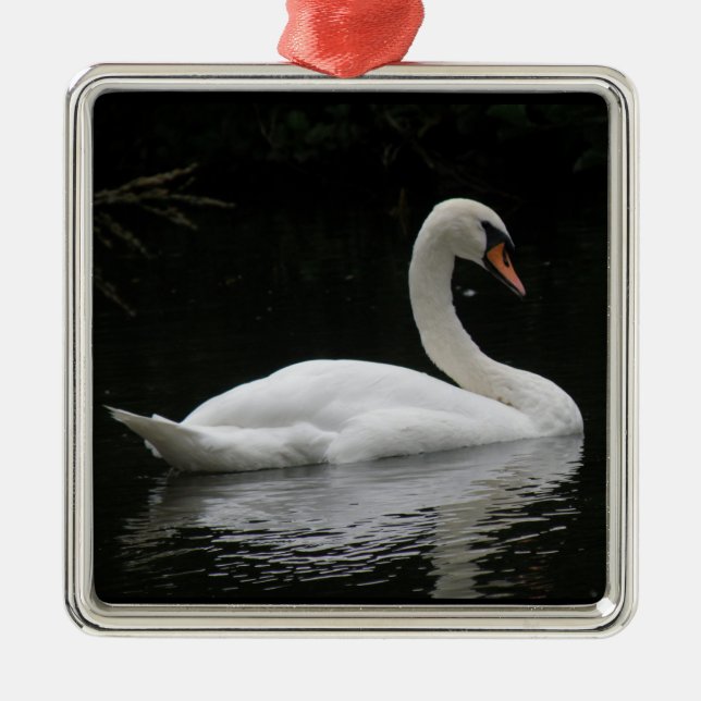 Gracval White Svan Ornament (Framsidan)