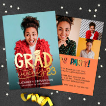 Grad 2023 fet examensfest 4 foto guld