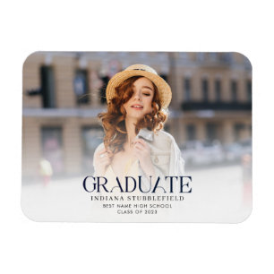 Grad 2023 Photo Studenten-meddelande Magnet