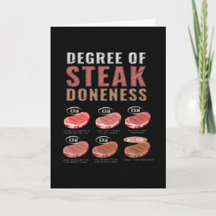 Grad av stendräktighet Kött Grill BBQ Kort