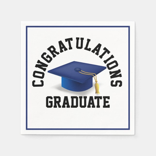 Grad Bash Essentials: Firar i Stil! Pappersservett (Framsidan)