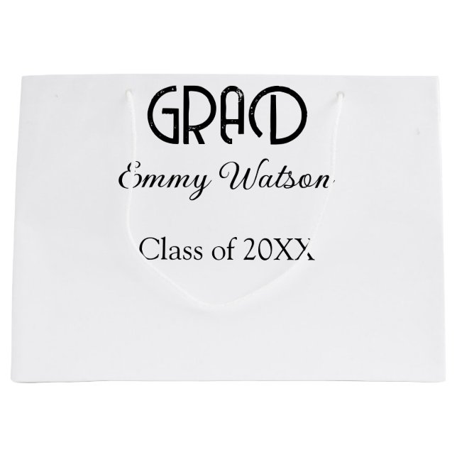 Grad bold letter graduation name class of 20XX sim (Framsidan)