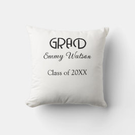 Grad bold letter graduation name class of 20XX sim Kudde