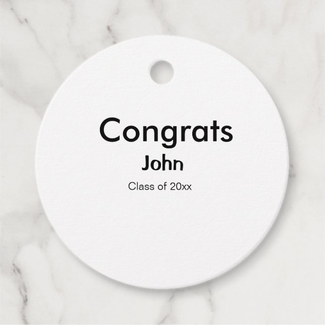 grad boylägg till gratulerar datumårstext för namn gåvor etiketter (Framsida)