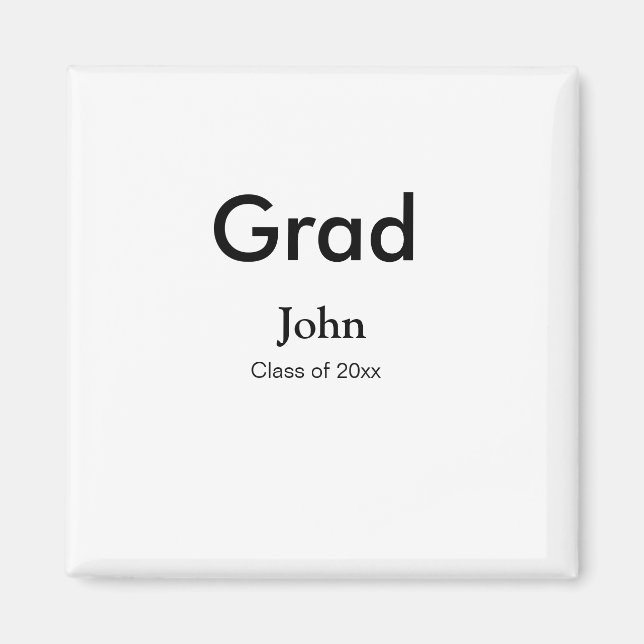 grad boylägg till gratulerar datumårstext för namn magnet (Framsidan)