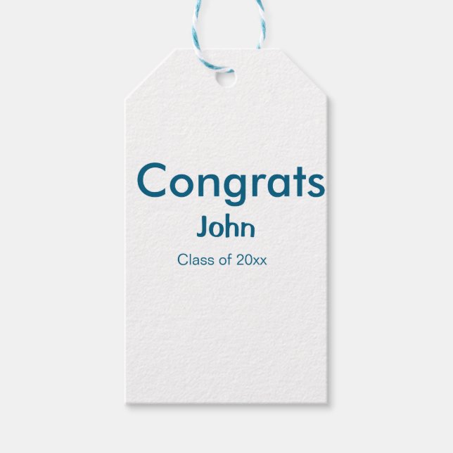 grad boylägg till gratulerar datumårstext för namn presentetikett (Framsidan)