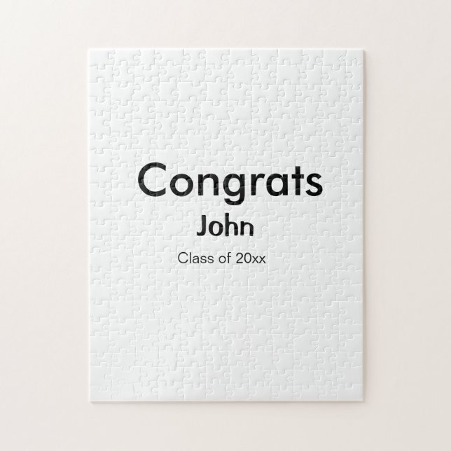 grad boylägg till gratulerar datumårstext för namn pussel (Vertikal)