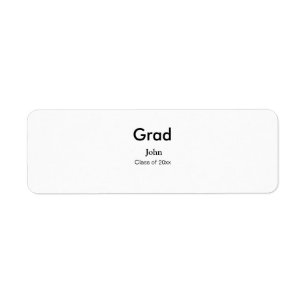 grad boylägg till gratulerar datumårstext för namn returadress etikett