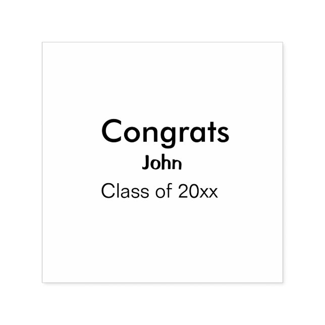 grad boylägg till gratulerar datumårstext för namn självfärgande stämpel (Design)