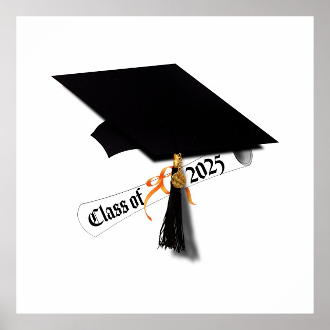 Grad Cap Class of 2025 Poster (Framsidan)