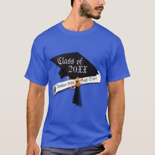 Grad Cap Diploma Studenten T-Shirt