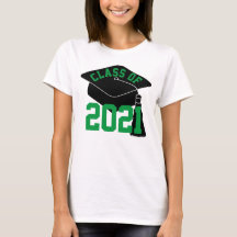 Grad Cap Grönt Class of 2024 T-Shirt