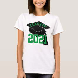 Grad Cap Grönt Class of 2024 T-Shirt