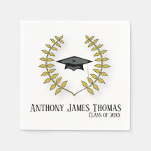 Grad cap & Löv Standard Cocktail Papper Napkins