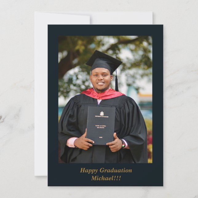 Grad Cap och Bokar Studenten Meddelande (Framsida)