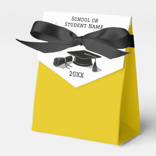 Grad Cap och Diploma Silhouette Studenten Presentaskar