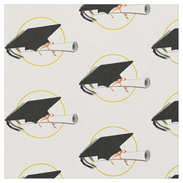 Grad Cap och Diploma Tyg (Närbild)