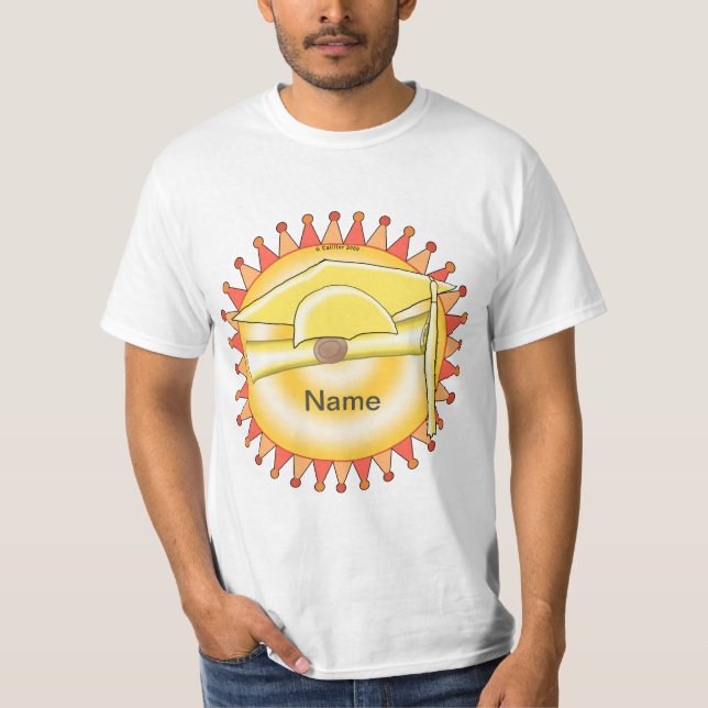 Grad Cap Pennant   t-shirt (Framsida)