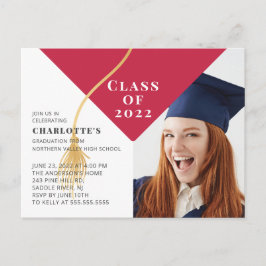Grad Cap Photo Studenten-inbjudan Inbjudan Vykort