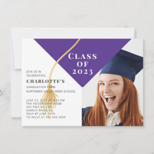 Grad Cap Photo Studenten-inbjudan Inbjudningar