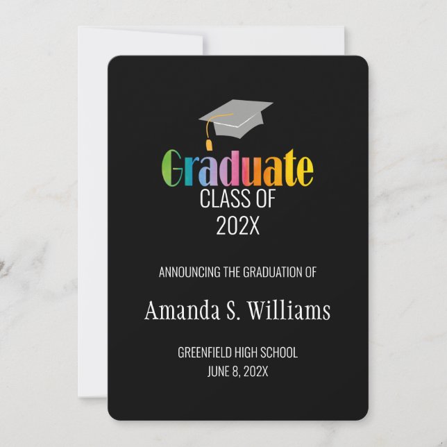 Grad Cap Studenten meddelande (Framsida)