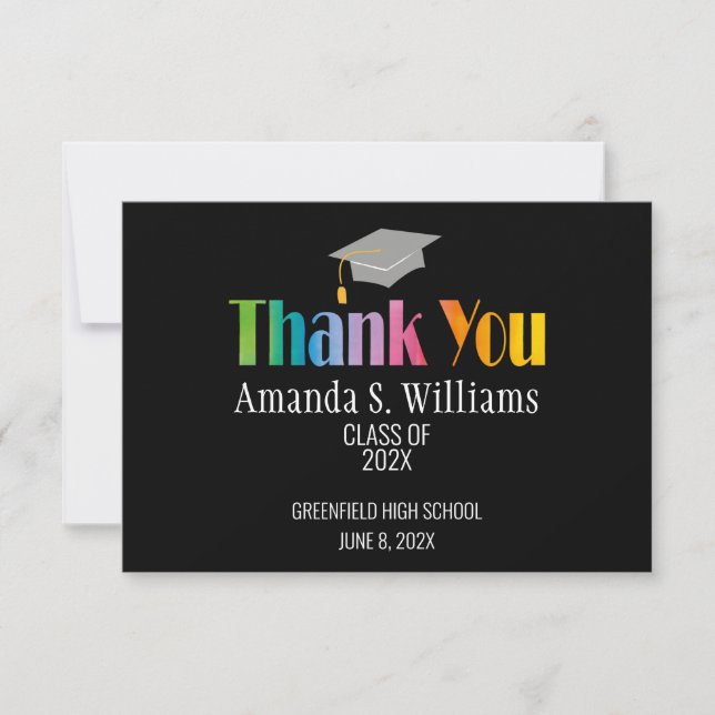 Grad Cap Studenten Tack (Framsida)