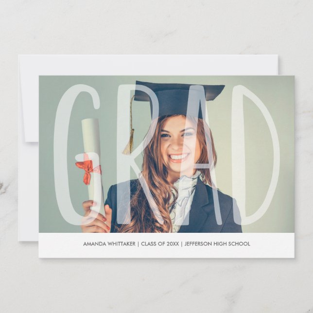 Grad Ceremoni Bokstäver Foto Utbildnings Meddeland Meddelande (Framsida)