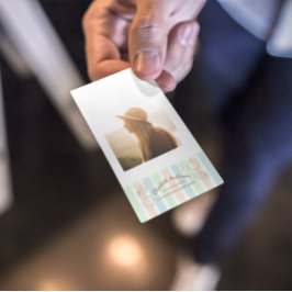 Grad Club Beach Party Name Card Visitkort