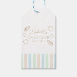 Grad Club Beach Party Presentetikett