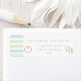 Grad Club Beach Party Return Address Returadress Etikett