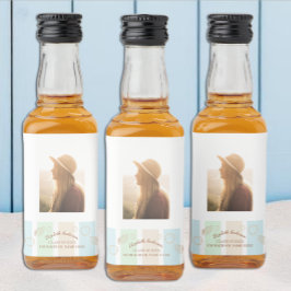 Grad Club Beach Party Spritflaskor Etikett